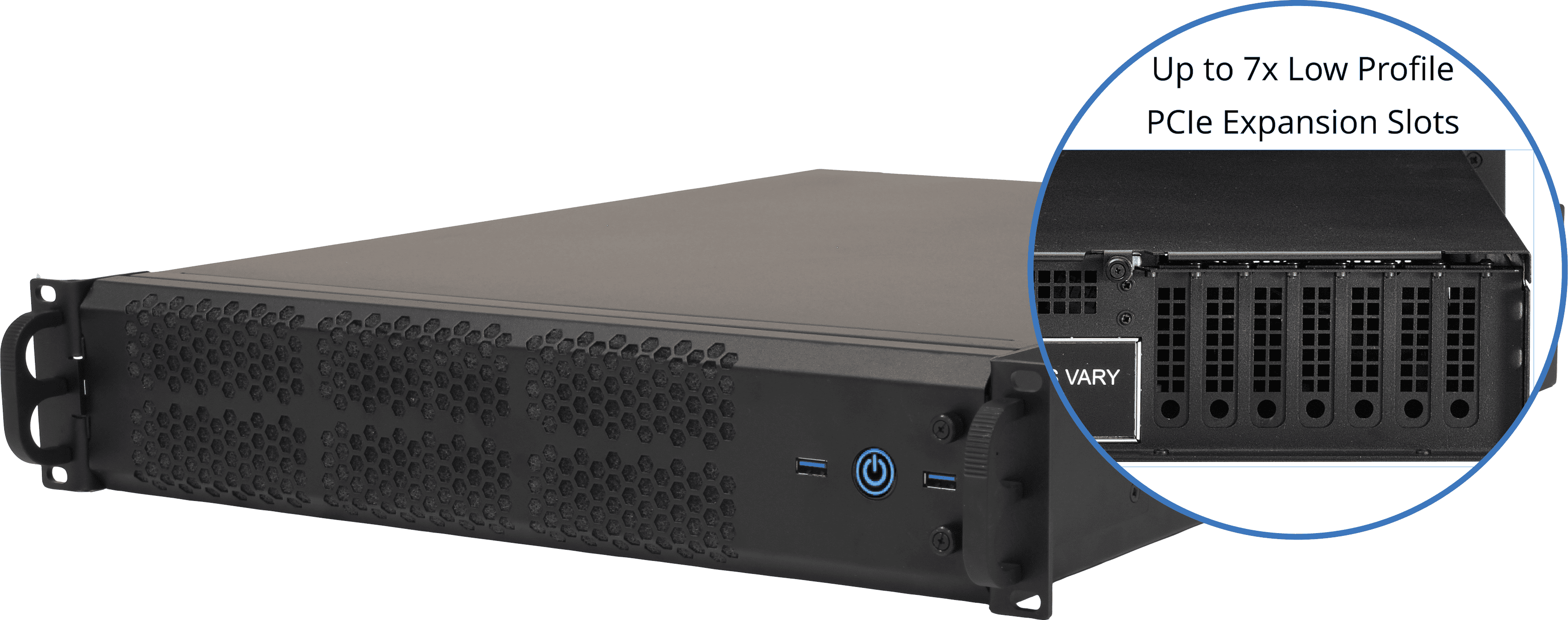 2U PC with Low Profile PCIe Slots