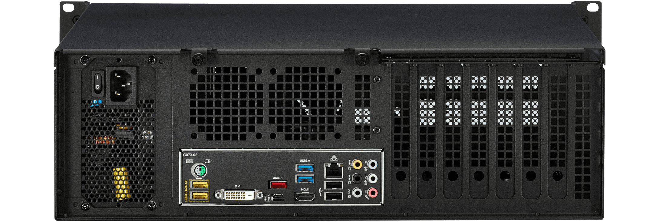 3U PC Vertical PCIe slots