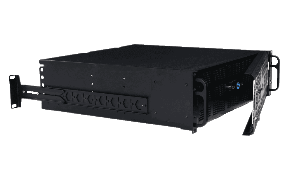 3U PC Rear Mounted open front
