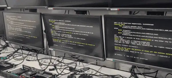 Computermonitor-Anzeigen