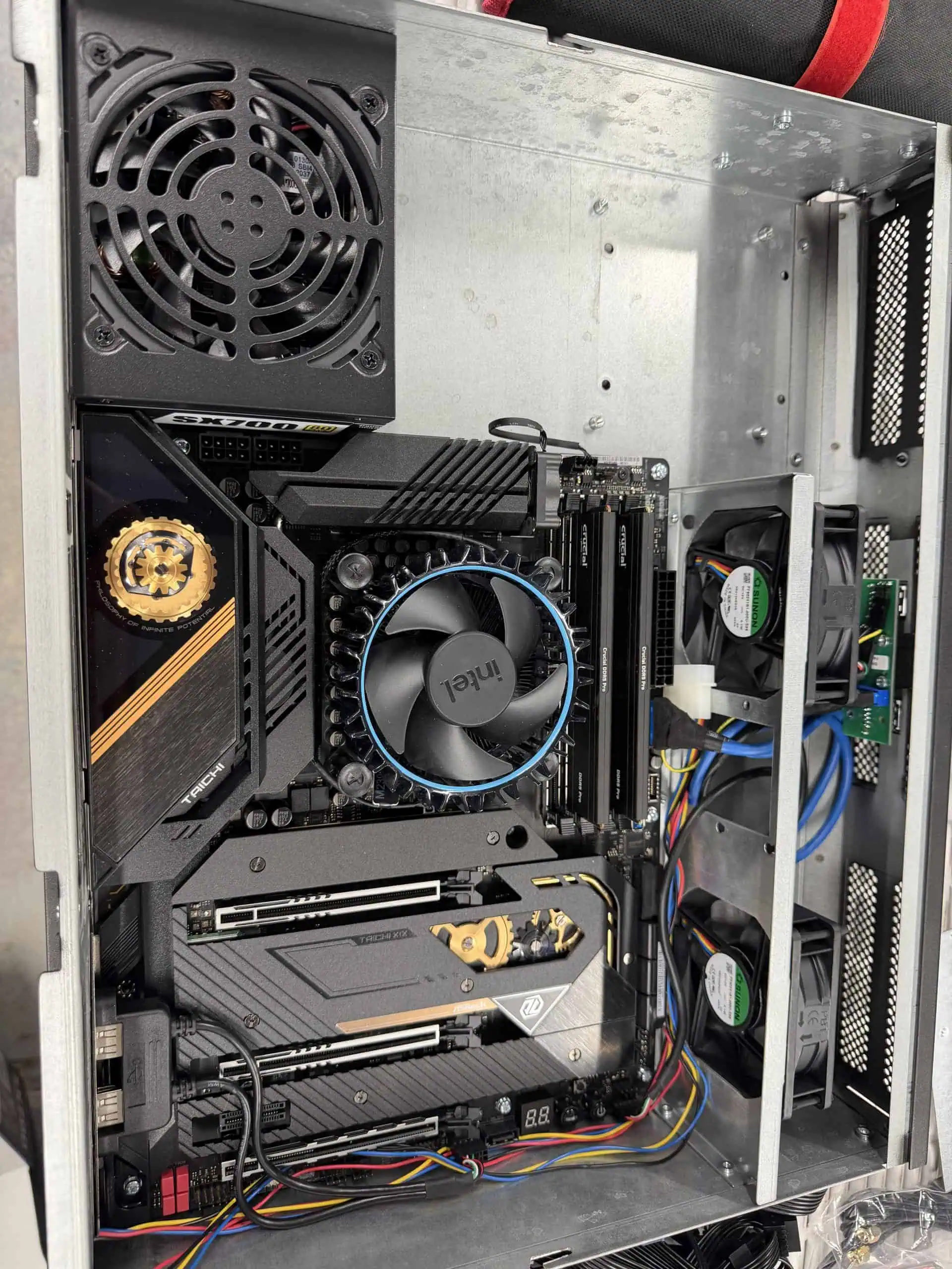 Nearly finished computer build
